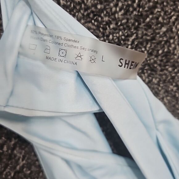 Shein Light Blue Bikini Top and Bottom Large L - Picture 6 of 9